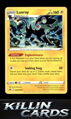 Luxray (44) 044/159 Pokemon Rare SWSH: Crown Zenith Card LP - Image 1