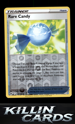 Reverse Holofoil Rare Candy 141/159 Pokemon Uncommon SWSH: Crown Zenith Card NM - Image 1