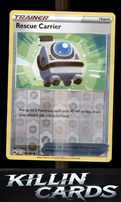 Rescue Carrier 142/159 Pokemon Uncommon SWSH: Crown Zenith Card NM - Image 1