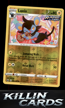 Reverse Holofoil Luxio (41) 041/159 Pokemon Uncommon SWSH: Crown Zenith Card NM - Image 1
