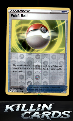 Reverse Holofoil Poke Ball 137/159 Pokemon Common SWSH: Crown Zenith Card NM - Image 1