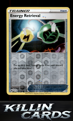 Reverse Holofoil Energy Retrieval 127/159 Pokemon Common SWSH: Crown Zenith Card - Image 1