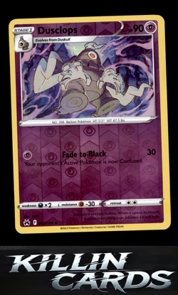 Reverse Holofoil Dusclops 063/159 Pokemon Uncommon SWSH: Crown Zenith Card NM - Image 1