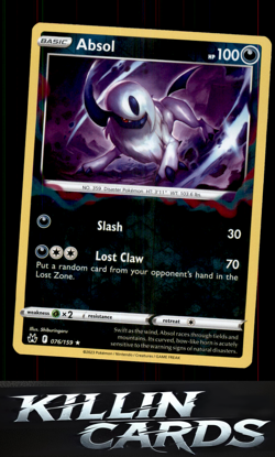 Reverse Holofoil Absol 076/159 Pokemon Holo Rare SWSH: Crown Zenith Card NM - Image 1