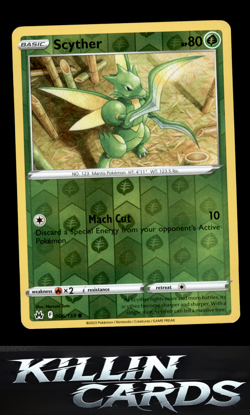 Reverse Holofoil Scyther 006/159 Pokemon Common SWSH: Crown Zenith Card NM - Image 1