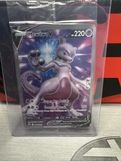 Mewtwo V SWSH229 Sword & Shield Full Art Black Star SEALED Promo Pokemon Card En - Image 1