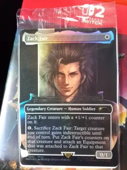 Sealed Zack Fair Magic the Gathering MTG Promo Card (FF7 Rebirth Switch 2 Bonus) - Image 1