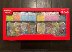 Pokemon TCG Prismatic Evolutions Costco 8 Mini-Tin Bundle w/ Promo Cards - Image 1