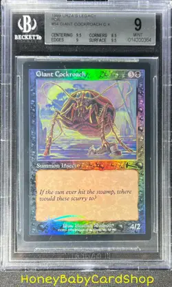 MTG Urza's Legacy Foil 1999 Giant Cockroach BGS 9.0 MINT Silver Age Staple - Image 1