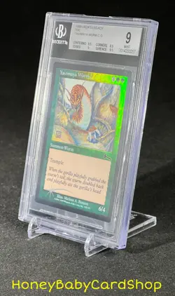 MTG Urza's Legacy Foil 1999 Yavimaya Wurm BGS 9.0 MINT Silver Age Staple - Image 3