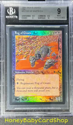 MTG Urza's Legacy Foil 1999 Fog of Gnats BGS 9.0 MINT Silver Age Staple - Image 1