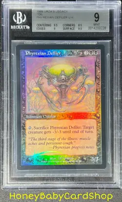 MTG Urza's Legacy Foil 1999 Phyrexian Defiler BGS 9.0 MINT Silver Age Staple - Image 1