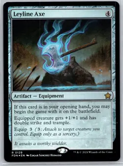 Leyline Axe Foil R Foundations 129 NM - Image 1