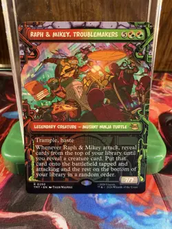 MTG TMT Raph & Mikey, Troublemakers (Showcase Non-Foil ) NM - Image 1