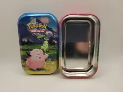 Pokemon Ascended Heroes Clefairy & Chikorita Mini Tin EMPTY TIN! - Image 3