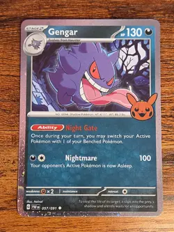 Pokemon Gengar Cosmos Holo 057/091 Trick or Trade Booster 2024 130HP Stage 2 H - Image 1