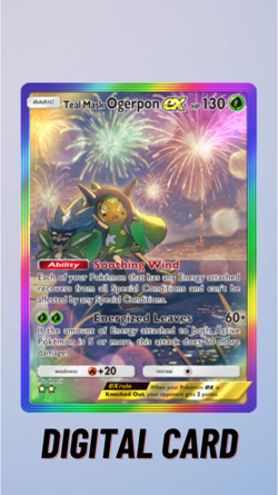 Ogerpon EX Rainbow Fantastical Parade Pokemon TCG Pocket 2 Star ⭐⭐ (English) - Image 1