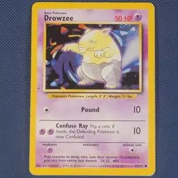 Drowzee 49/102 - 4th Print Base Set - Common Pokemon Card - PL - Image 1
