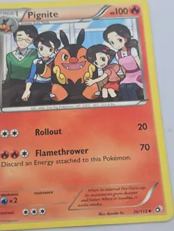 Pokemon Tcg- Legendary Treasures Pignite 26/113 Uncommon Lp - Image 3