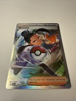 Nemona 238/091 SIR 2024 Pokemon Paldean Fates Full Art Trainer Card - Image 4