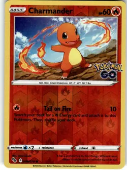 Charmander Common Pokemon GO 008/078 LP - Image 1