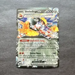 Pokemon Skeledirge ex 137/182 SV04 Paradox Rift Holo Double Rare EX English - Image 1
