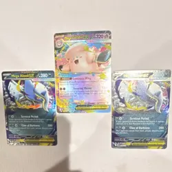 Nintendo Pokemon TCG Holo Full Art Mega Absol EX + Clefable EX Lot 3 - Image 1