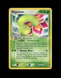 2005 Pokemon UNSEEN FORCES MEGANIUM HOLO 9/115 RARE! MP - Image 1