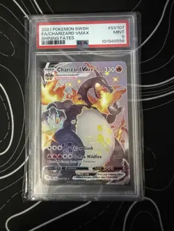 Pokemon TCG Charizard VMAX Shining Fates Shiny Vault PSA 9 Mint #SV107 - Image 1