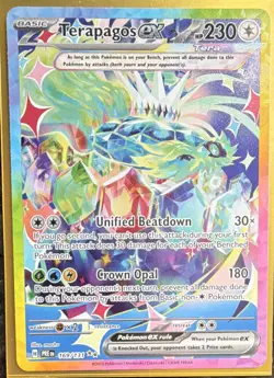 Pokemon TCG Terapagos ex 169/131 Sv: Prismatic Evolutions SIR Holo 230 HP GEM+ - Image 1