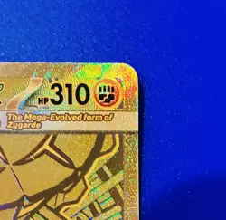 Pokemon TCG Perfect Order Hyper Rare Gold Mega Zygarde EX Full Art 124/088 - Image 4