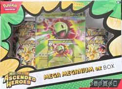 Pokemon TCG Mega Evolution Ascended Heroes Meganium ex Box - Image 1