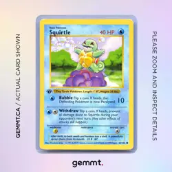 Squirtle Base Set Shadowless 63/102 1st Edition MP/LP - Image 1
