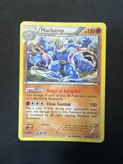 Machamp 49/101 Pokemon Plasma Blast Black & White Cosmo Holo+ Machoke 48/101 Rev - Image 2