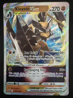 Kleavor V SWSH248 Kleavor VSTAR SWSH249 Sword & Shield Promo Pokemon Eng 2022 - Image 3