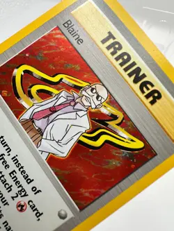 Pokemon Trainer Card 1st Edition Blaine Gym Challenge 17/132 Vintage Holo Rare - Image 5