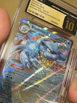 Pokemon Blastoise Ex Stellar Crown Stamped Pristine 10! Extremely Low Pop! - Image 3
