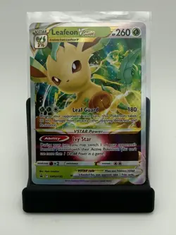Pokemon TCG: Leafeon VStar #SWSH195 Black Star Promo 2022 Sword & Shield NM-Mint - Image 1