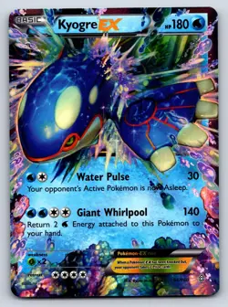 Kyogre EX 54/160 Holo EX Rare Primal Clash Pokemon Near Mint - Image 1