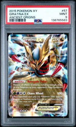 2015 Pokemon XY Ancient Origins 57 Giratina EX Holo PSA 9 138765583 - Image 1