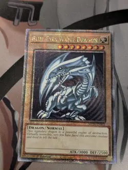 Blue-Eyes White Dragon MP-24 EN001 Quarter Secret Rare NM - Image 1