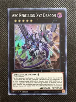 YuGiOh! - Arc Rebellion Xyz Dragon MP21-EN191 Super Rare 1st Edition Near Mint - Image 1