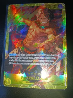 One Piece CCG - OP07-119 Portgas.D.Ace SEC NM Alt Art Foil ENGLISH - Image 2