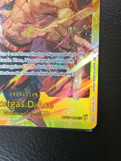 One Piece CCG - OP07-119 Portgas.D.Ace SEC NM Alt Art Foil ENGLISH - Image 4
