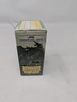 Dragon Shield LIME MATTE Card Sleeves - 100 Standard Size Card Sleeves - Image 3