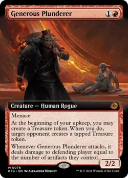 Generous Plunderer (Extended Art) - Near Mint MTG - Image 1
