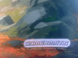GAMERMATS Yellow Owl Cat Griffin & Deer Mtg Playmat 24x14 Art - Sandara 2020 - Image 3