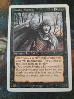 MTG Magic the Gathering - Zombie Master - Revised 3rd Edition EX L2 - Image 1