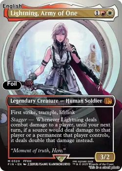 Lightning, Army of One (0320) (Borderless) EN [FIN - 320] - NM [Foil] TCG MTG - Image 1