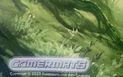 Trading Card Game Playmat MTG Green Dragon Deer 2023 Art - Sandara - Image 3